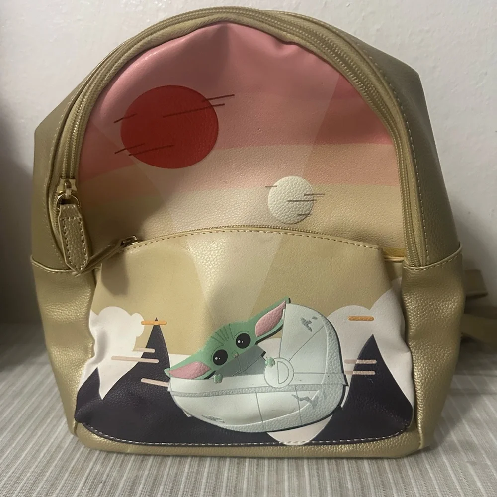 Mandalorian grogu baby yoda Mini Backpack